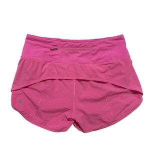 Lululemon Speed Up Short Long *4"  - Dark Prism Pink SZ 4